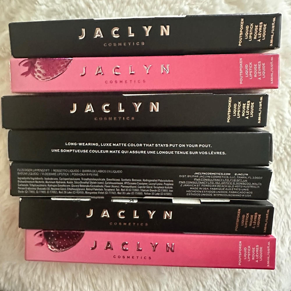 JACLYN COSMETICS Poutspoken Matte Liquid Lipstick pick ur shade .12os NIB sealed